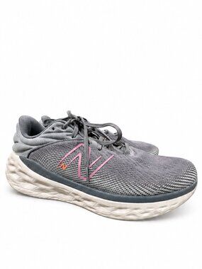 New Balance Fresh Foam 840 Running Shoes Women’s 10D Wide Gray Pink Comfort EUC